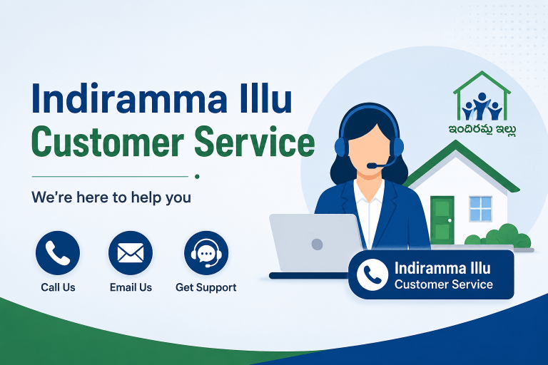 Find the Indiramma Illu customer care number for help with application status, payments, records, and documents.
