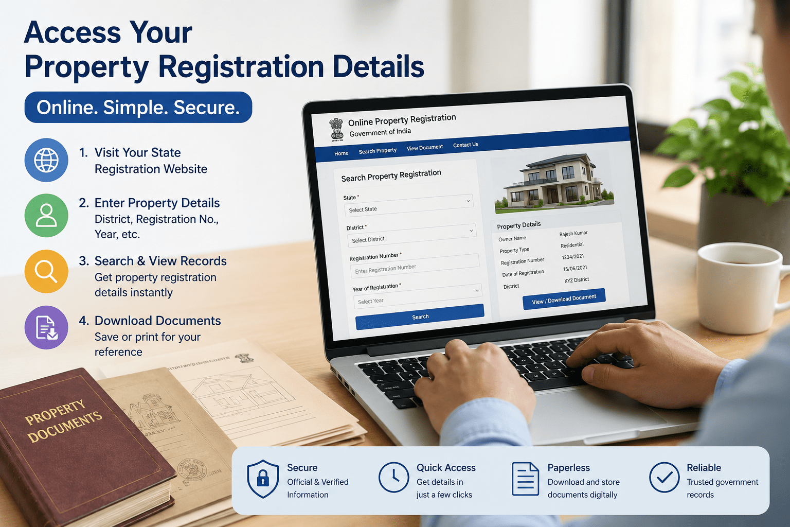 How Can I Access My Online Property Registration Details?