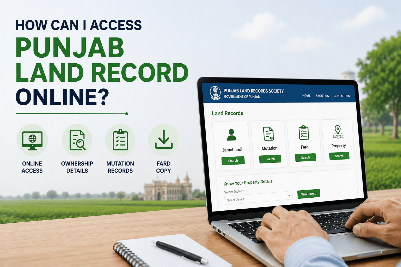 How Can I Access The Punjab Land Record Online?
