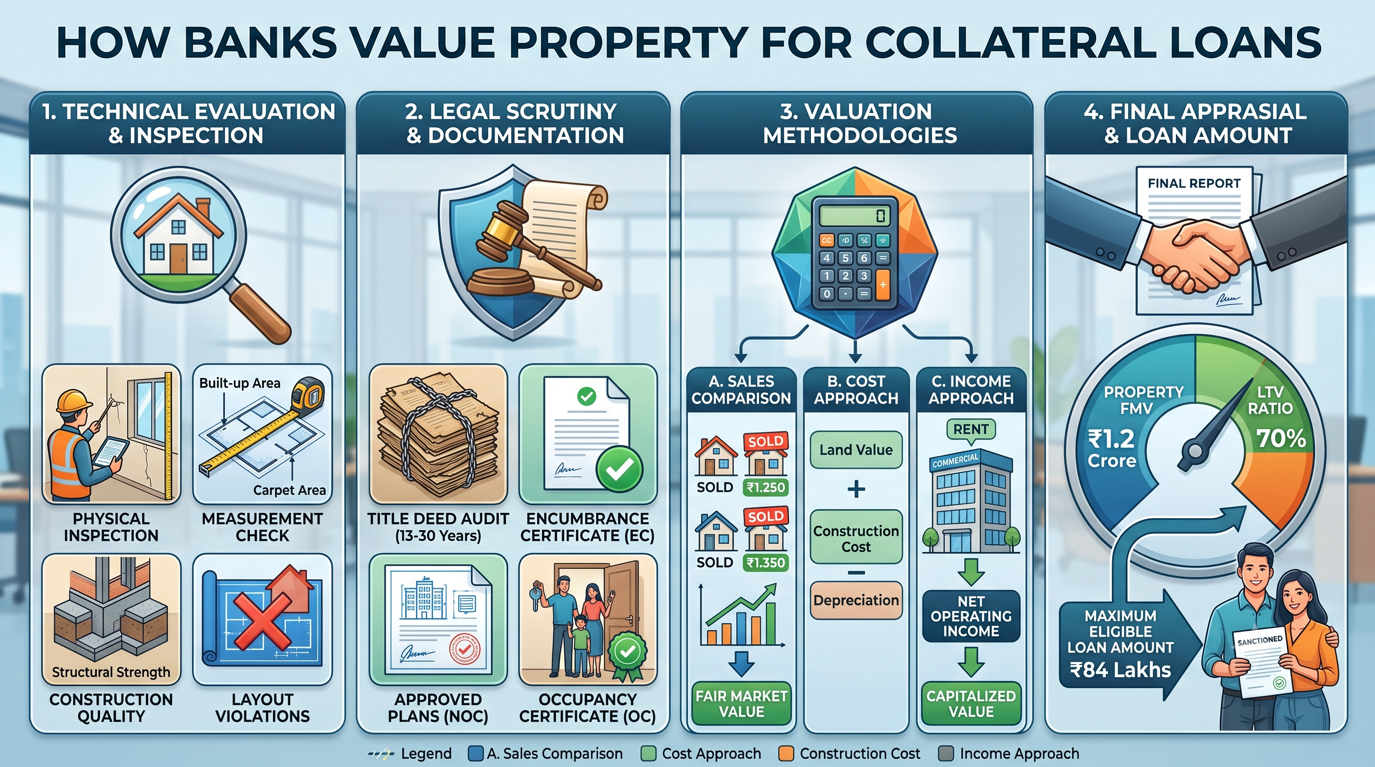 How Do Banks Value Property for Collateral Loans?